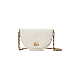 Мини-сумка Gucci GG Marmont Matelasse с цепочкой, Mystic White 746431 dtdht 9022 | mystic white