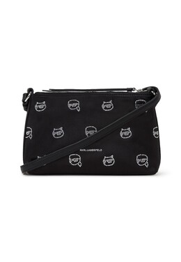 Сумка через плечо IKONIK RHINESTONE Karl Lagerfeld, черный k4851h1h4-q11 | black