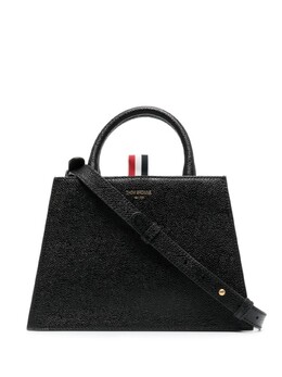 Thom Browne сумка-тоут из зернистой кожи с логотипом, черный uag073a00198 | черный