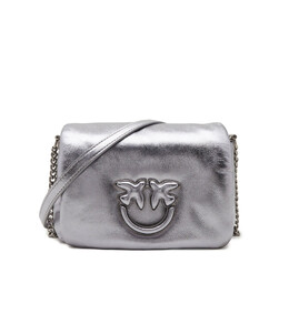Сумка-мессенджер Pinko LOVE CLICK PUFF BABY SHEEP NAP, серебро pi235w00017892500os | argento