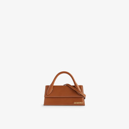 Le Chiquito Длинная кожаная сумка с верхней ручкой Jacquemus, коричневый r04240543 | light brown 2