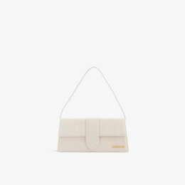 Le Bambino Длинная холщовая сумка с верхней ручкой Jacquemus, серый r03977764 | light greige