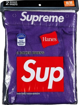 Сумка Supreme x Hanes Boxer Briefs (2 Pack) Purple, фиолетовый ss21a33 purple | purple