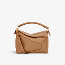 Маленькая кожаная сумка через плечо Puzzle Loewe, цвет toffee r04207584 | toffee