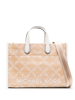 Большая сумка-тоут Gigi Michael Kors, бежевый 30s4s3gt3o | бежевый