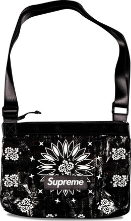 Сумка Supreme Bandana Tarp Side Bag Black, черный ss21b21 black | black