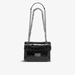 Сумка через плечо Emily с тиснением под крокодила The Kooples, цвет bla01 r03863314 | bla01
