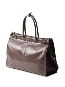 Prada кожаная сумка-тоут с треугольным логотипом, коричневый 2vg128vooo2cyr | коричневый