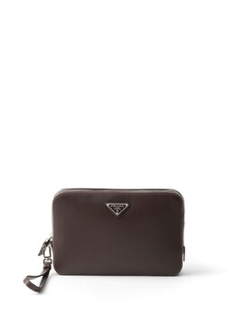 Prada клатч на молнии, коричневый 2vf017vooo9z2 | коричневый