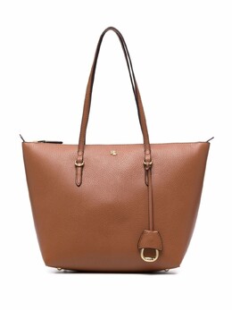 Сумка-тоут Keaton с логотипом Lauren Ralph Lauren, коричневый 431747443 | коричневый