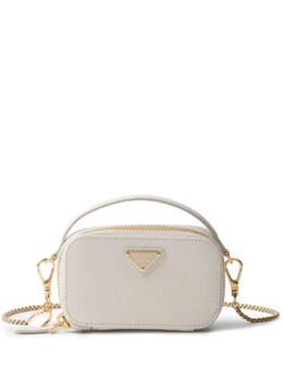 Мини-сумка Prada из сафьяновой кожи, белый 1nr025qhh | белый