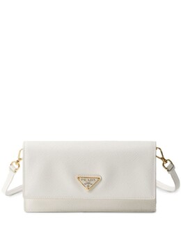 Мини-сумка Prada из кожи с треугольным логотипом, белый 1nf0592db3 | белый