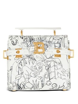 Balmain сумка B-Buzz с графичным принтом из коллаборации с Disney, белый dnadb526lefp | белый