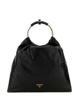 Сумка-ведро Prada с треугольным логотипом, черный 1bc2262dx8 | черный