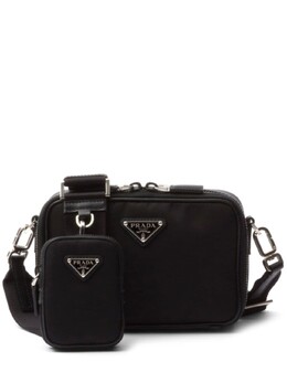 Prada сумка-мессенджер Brique с логотипом, черный 2vh070vxmp2dmh | черный