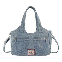 Джинсовая сумка-портфель True Religion с подковой строчкой 7093719629884 | denim