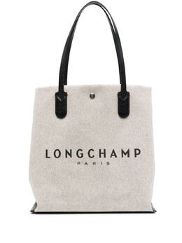 Сумка-тоут Longchamp из канваса с логотипом, нейтральный цвет 10090hsg037 | нейтральный цвет