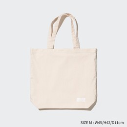 Сумка Uniqlo хлопковая, молочный 462191 | off white