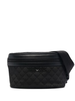 Поясная сумка с монограммой Emporio Armani, черный y4o312y022v | черный