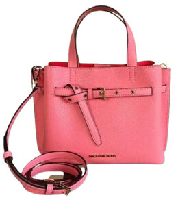Кожаная сумка-сэтчел через плечо Michael Kors Emilia, цвет Grapefruit/Gold 7071614074940 | grapefruit/gold