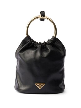 Кожаная сумка-ведро Prada, черный 1bc227vooo2dx8 | черный