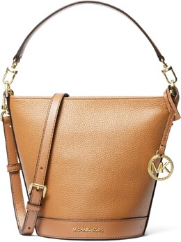 Michael Kors Townsend, маленькая трансформируемая сумка через плечо с молнией сверху, цвет бледно-арахисового цвета Michael Kors 7295074074684 | pale peanut