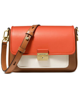 Женская сумка через плечо Michael Kors Bradshaw MK Messenger, цвет Orange Multi/Gold 7136542949436 | orange multi/gold