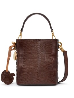 Stella McCartney сумка-ведро из искусственной кожи с логотипом, коричневый 7b0093wp0426 | коричневый