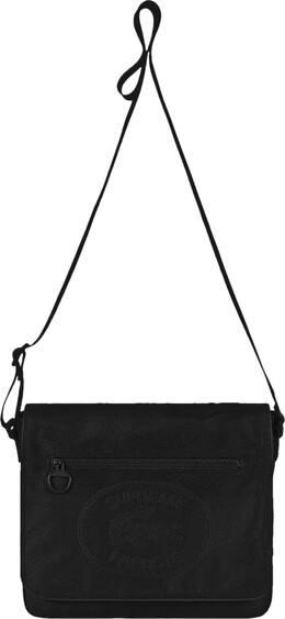 Сумка Supreme x Lacoste Small Messenger Bag Black, черный fw19b14 black | black