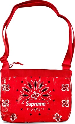 Сумка Supreme Bandana Tarp Side Bag Red, красный ss21b21 red | red