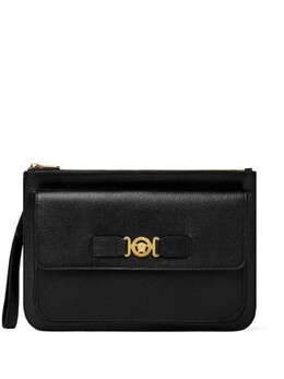 Versace кожаный клатч с бляшкой «Медуза», черный 10158171a10544 | черный