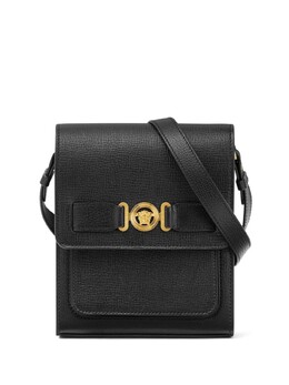 Сумка-мессенджер мужская Versace Medusa Biggie кожаная, черный 10170681a10544 | черный