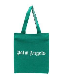 Palm Angels сумка-тоут с логотипом, зеленый pmna061s22kni0015501 | зеленый