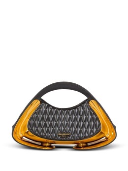 Сумка Balmain Jolie Madame дизайнерская комбинированная, черно-золотой cn0db903ktug | черный