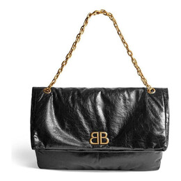 Сумка monaco large chain bag 'black' Balenciaga, черный 7659332aar81000 | black