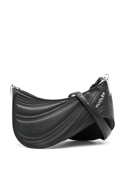Mugler сумка на плечо с тиснением, черный 24f10sa0006934f | черный