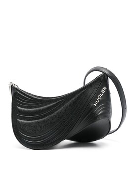 Mugler сумка на плечо с тиснением, черный 24f10sa0010934f | черный