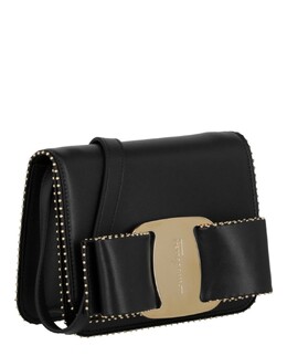 Мини-сумка через плечо Vara Bow с бантом Salvatore Ferragamo, черный 7329907245116 | black