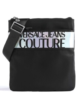 Сумка через плечо мужская Versace Iconic Logo с полосой, черный e75ya4b96-zs927-ld2 | schwarz