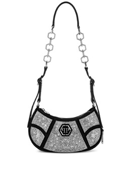 Philipp Plein сумка на плечо с кристаллами, серебристый fadawba1986ple010n | серебристый