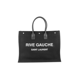 Сумка-тоут Saint Laurent Rive Gauche Tote Bag, черный/белый 499290 96n9e 1070 | black/white