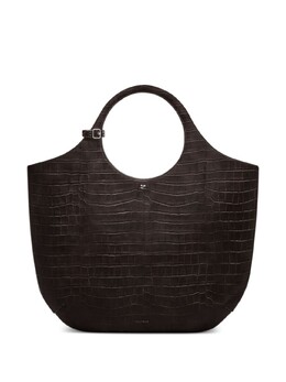 Courreges Courrèges большая сумка-тоут Holy с тиснением под крокодила, коричневый 224gsa103cr0060 | коричневый