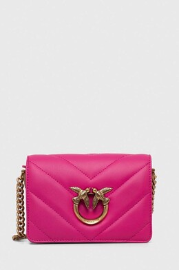 Кожаная сумка Pinko, розовый 9byx-tod0eb_30x | rosa