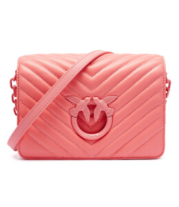 Сумка через плечо Pinko messenger LOVE CLICK MINI SHEEP NAPPA CH, пудрово-розовый pi244w000138b9400os | rosa cipria