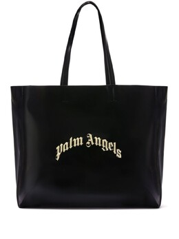 Palm Angels сумка-тоут с логотипом, черный pmna07bs25fab0011003 | черный