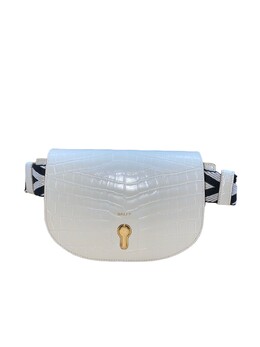Женская поясная сумка Bally Clayn 6230932 Белая кожаная, мультиколор 7126123249724 | multi