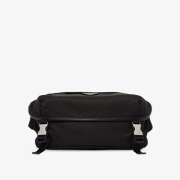 Сумка на плечо из кожи re-nylon и переработанного нейлона Prada, черный r04268384 | black