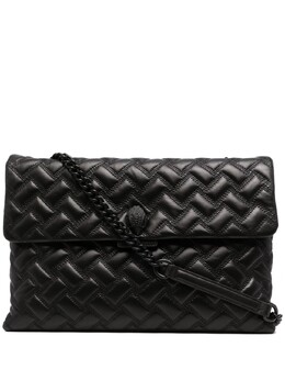 Kurt Geiger London кожаная стеганая сумка-тоут, черный 73860 | черный
