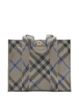 Сумка-тоут Burberry маленькая в клетку, серый 8104034 | серый