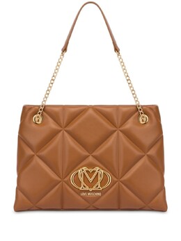 Сумка на плечо с логотипом Love Moschino, коричневый jc4040pp1mlc0 | коричневый